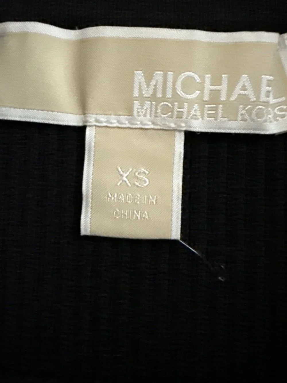 MICHAEL KORS Bandage Spandex Skirt Black Logo Sz XS SRP $155 Sexy